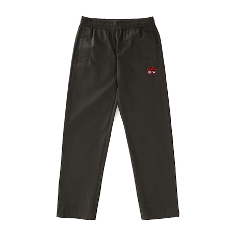 Krooked Eyes Embroidered Pant - Olive/Red