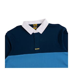Krooked Eyes Long Sleeve Rugby Shirt - Navy
