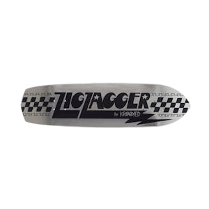 Krooked Zip Zagger 8.62” Skateboard Deck - Silver