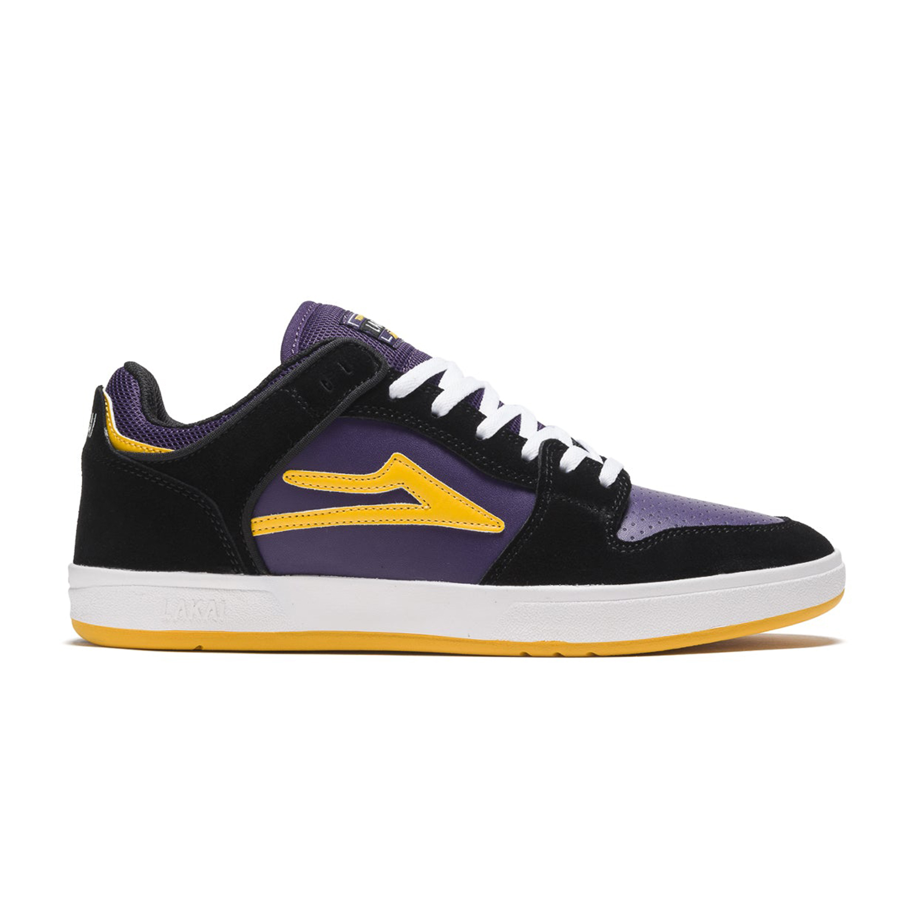 Lakai Telford Low Skate Shoe - Black Grape Suede | BOARDWORLD Store