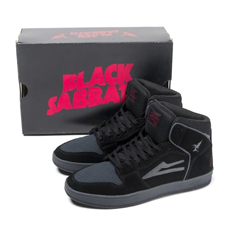 Lakai x Black Sabbath Telford Skate Shoe - Black/Grey