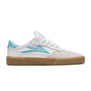 Lakai Cambridge Skate Shoe - White/Teal