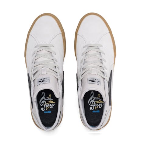 Lakai Flaco 2 Mid Skate Shoe - White/Gum