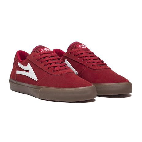 Lakai Manchester Skate Shoe - Red/Gum