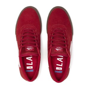 Lakai Manchester Skate Shoe - Red/Gum