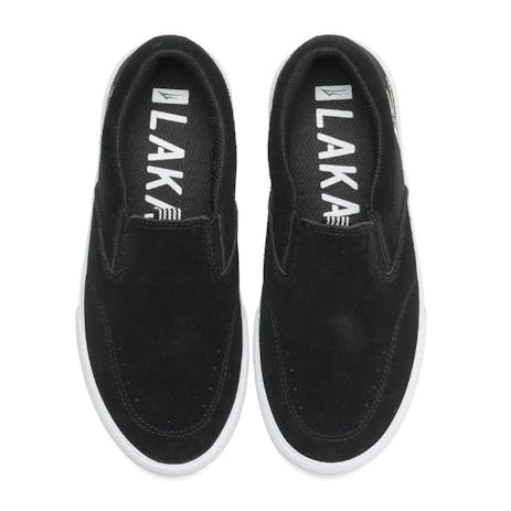 Lakai Owen Kids Skate Shoe - Black Suede
