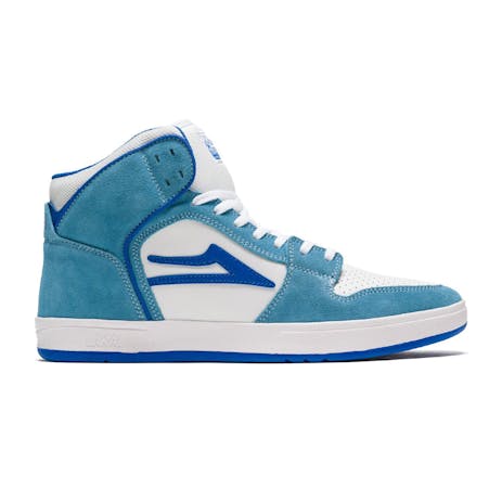 Lakai Telford Skate Shoe - White/Light Blue