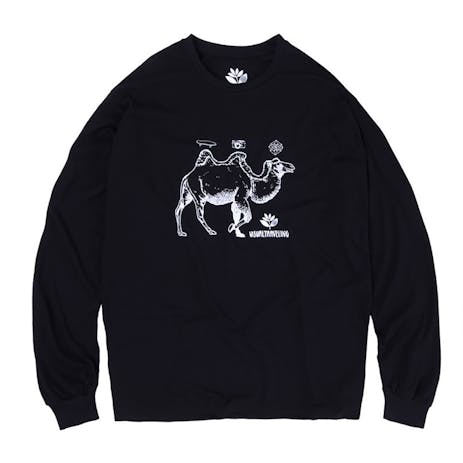 Magenta Camel Long Sleeve T-Shirt - Black