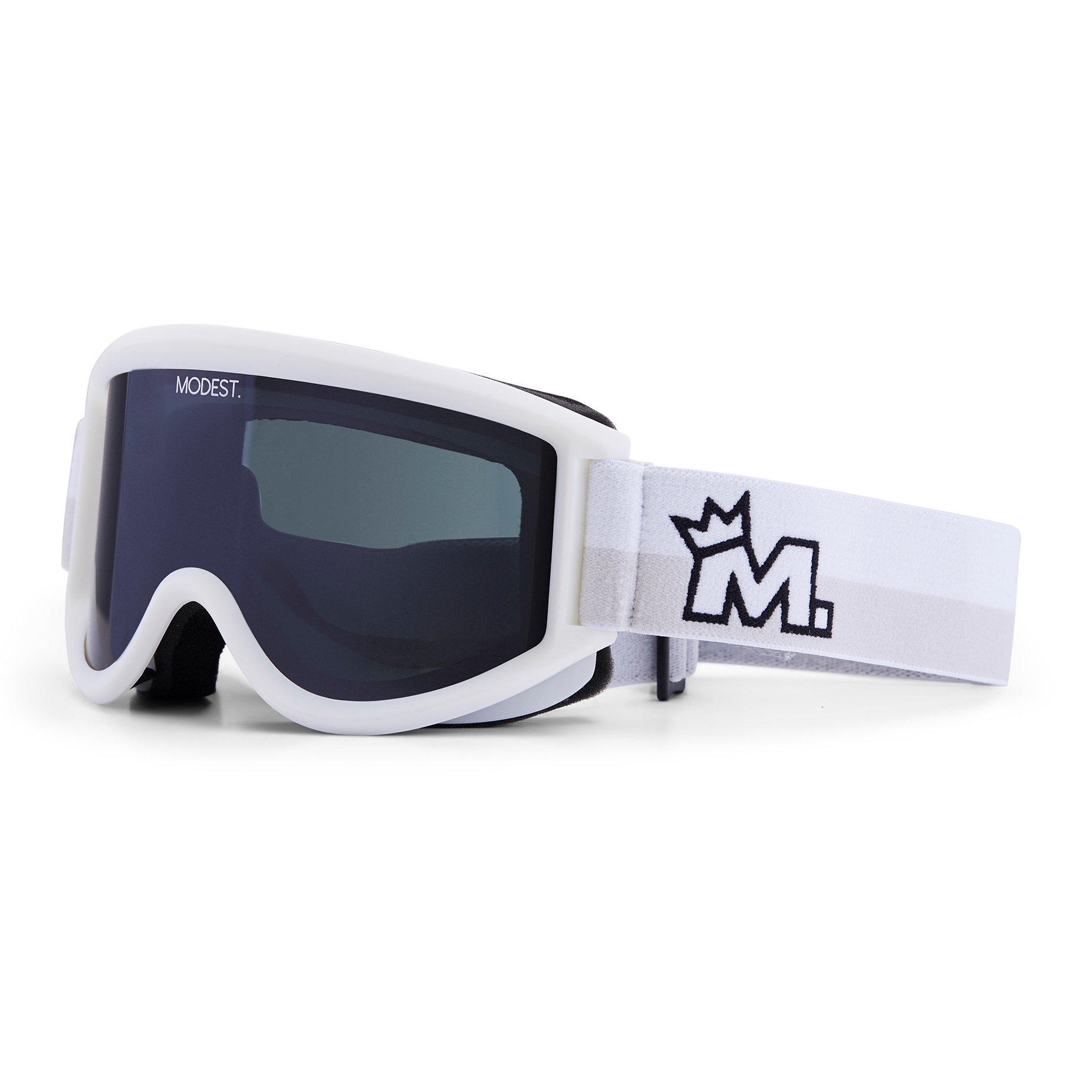 Modest Team Snowboard Goggle White / Grey BOARDWORLD Store
