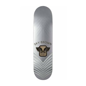 Monarch Project Sky Brown Horus 8.0” Skateboard Deck - Metallic Silver