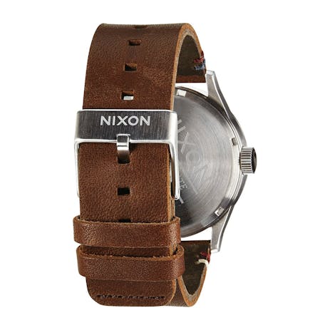 Nixon Sentry Leather Watch - Black/Brown