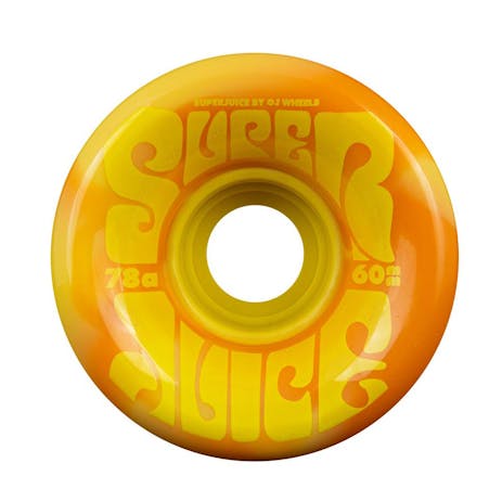 OJ Dicola Super Juice 60mm Skateboard Wheels - Orange/Yellow Swirl