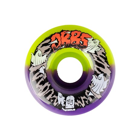 Orbs Apparitions Split 99A 53mm Skateboard Wheels - Green/Purple