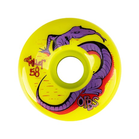 Orbs Specters Chris Miller 99A 58mm Skateboard Wheels - Neon Yellow