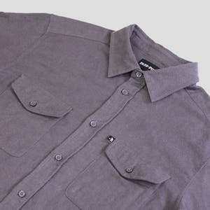 PASS~PORT Late Workers Flannelette Shirt - Grey