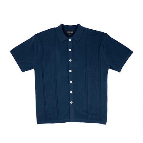 Pass~Port Doily Knit Shirt - Navy