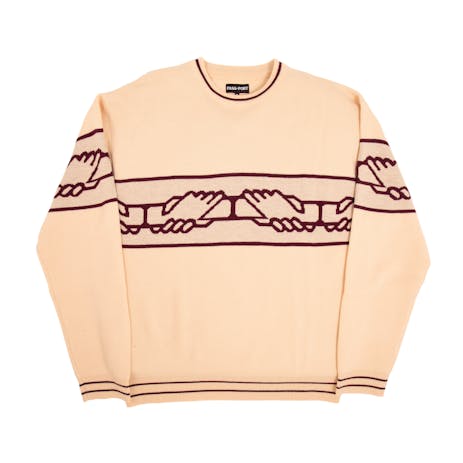 Pass~Port Inter Solid Sweater - Cream