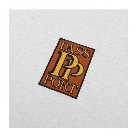 Pass~Port PP Embroidery Hoodie - Ash