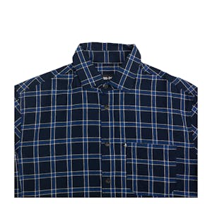 Pass~Port Workers Check Shirt - Navy
