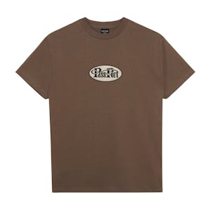 Pass~Port Whip Embroidery T-Shirt - Chocolate