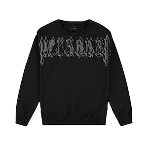 Personal Blackletter Crewneck Sweatshirt - Black