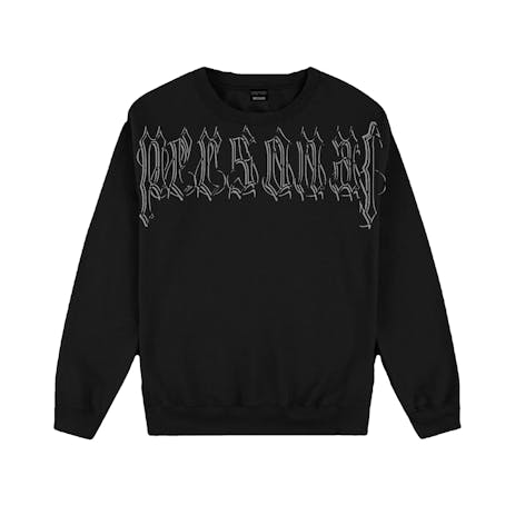 Personal Blackletter Crewneck Sweatshirt - Black