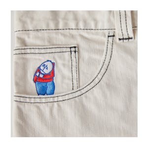 Polar Big Boy Shorts - Washed White