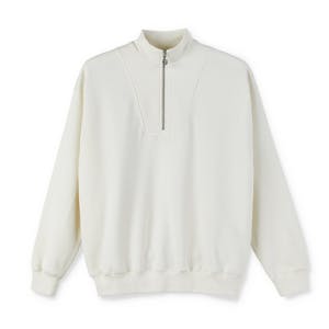 Polar Zipneck Sweatshirt - Ivory
