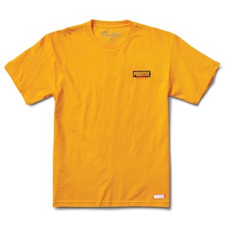 Primitive x Moebius Iron Man T-Shirt - Gold