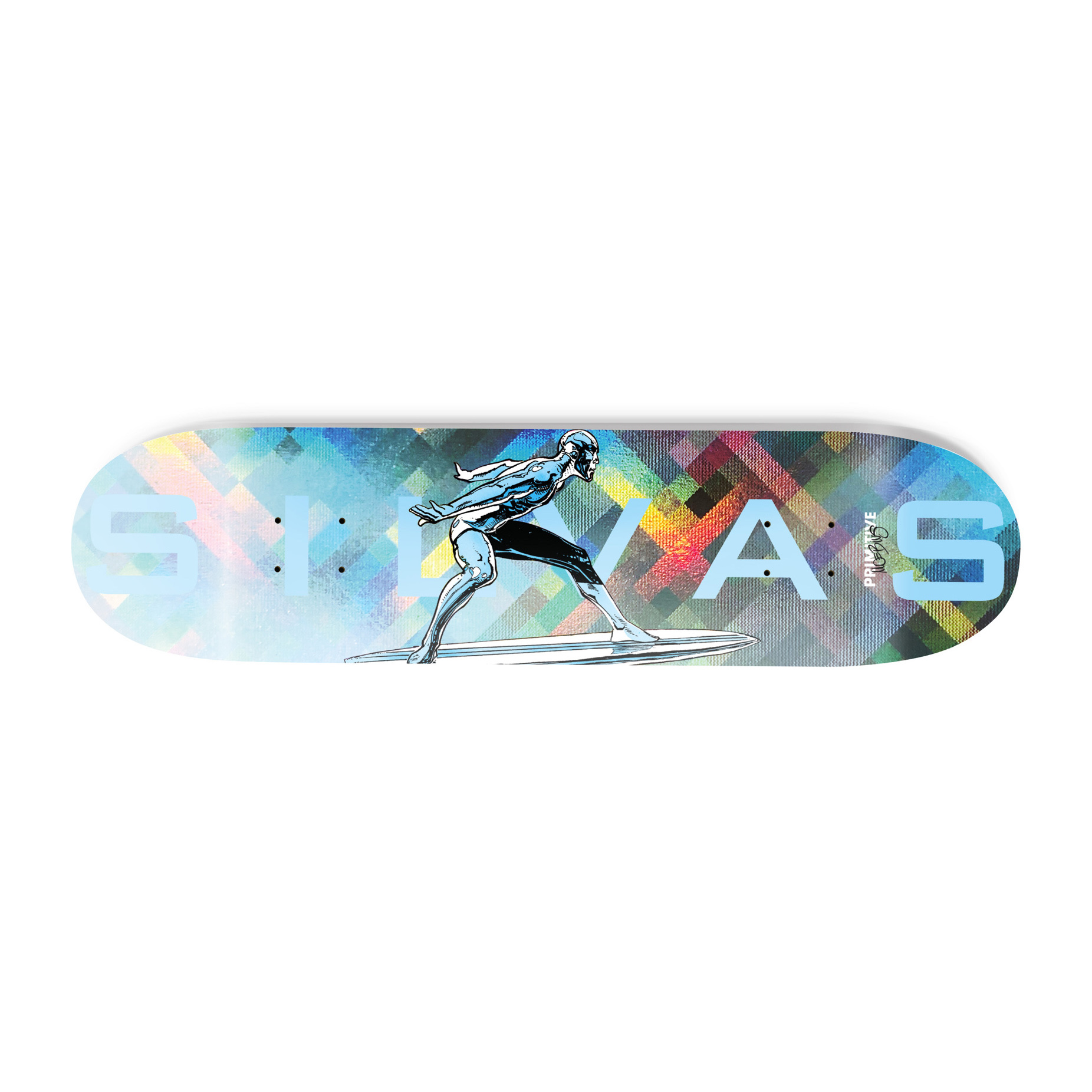 Primitive Skateboard Complete Moebius Marvel Silvas Silver Surfer 8.38" 