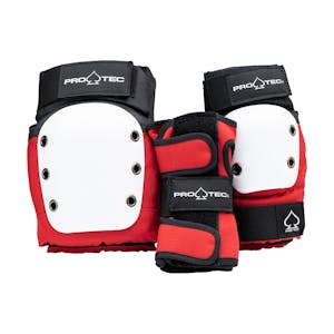 Pro-Tec Junior Street Pads 3-Pack - Red/White/Black