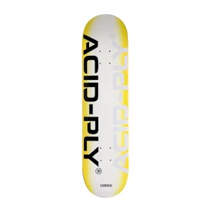 Quasi Technology 8.0” Skateboard Deck - Yellow/White
