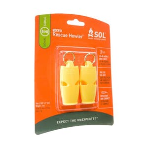 SOL Rescue Howler Whistle — 2-Pack