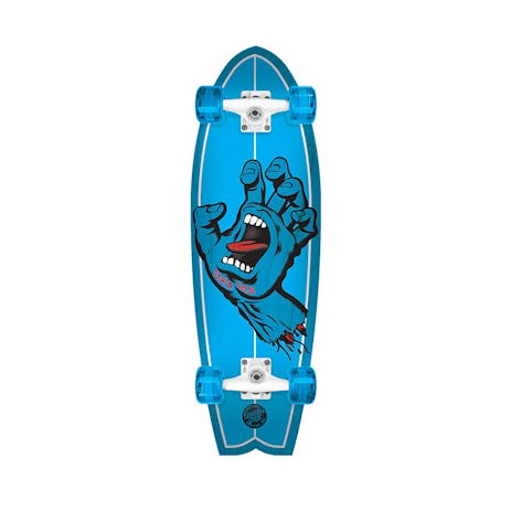 Santa Cruz Screaming Hand Shark 8.8” x 27.7” Cruiser Complete Skateboard