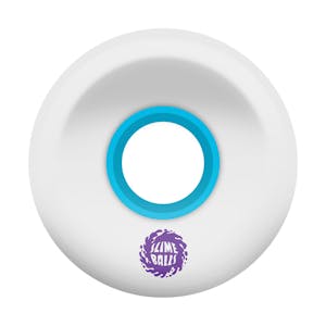 Santa Cruz Slime Balls 60mm Skateboard Wheels - White