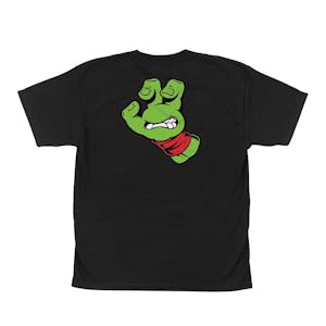 Santa Cruz x TMNT Turtle Hand Youth T-Shirt - Black / Red