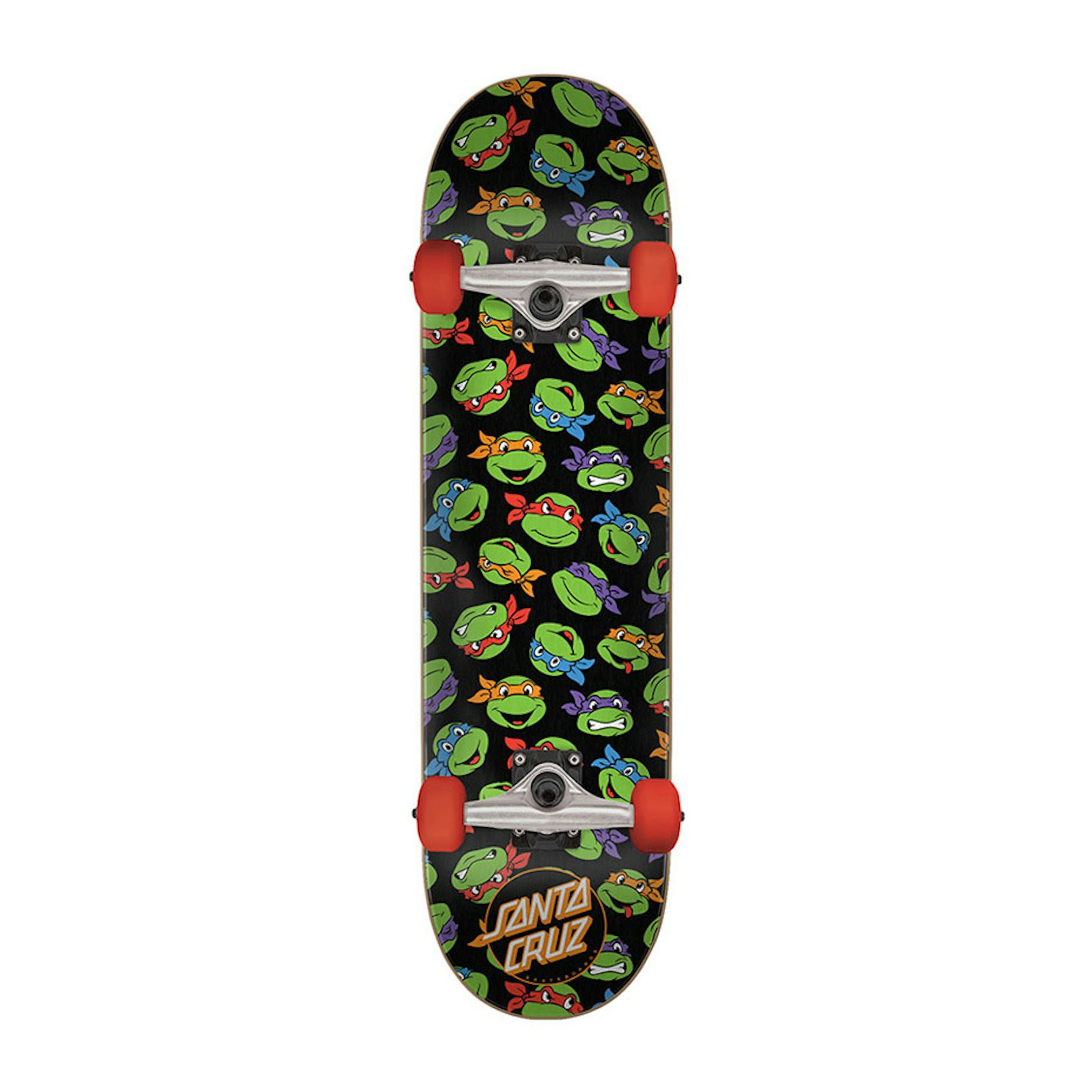 Santa Cruz x TMNT Allover Turtle 7.5" Complete Skateboard ...