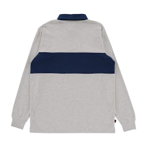 Spitfire Geary Rugby Shirt - Heather Grey/Navy