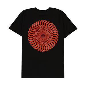 Spitfire Classic Swirl Overlay T-Shirt - Black/Red/Gold
