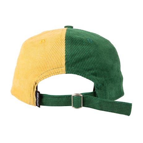 Spitfire Lil Bighead Cord Strapback Hat - Green/Yellow