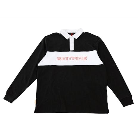 Spitfire Long Sleeve Rugby Shirt - Black/White