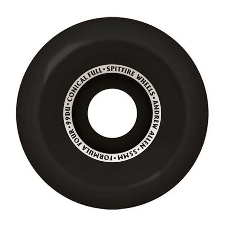 Spitfire Allen Formula Four 99D 55mm Skateboard Wheels - Black