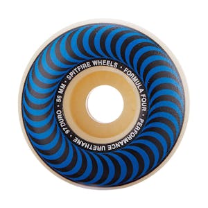 Spitfire Classic Swirl Formula Four 97D 56mm Skateboard Wheels - Blue