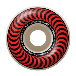 Spitfire Classic Swirl Formula Four 99D 60mm Skateboard Wheels - Red