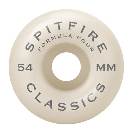 Spitfire Classic Swirl Formula Four 99D 54mm Skateboard Wheels - Metallic