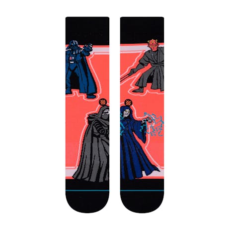 Stance Star Wars Crew Socks - Sith/Black