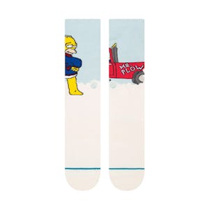 Stance x Simpsons Mr. Plow Crew Sock - Light Blue