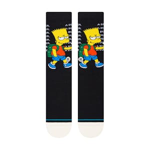 Stance x Simpsons Troubled Crew Sock - Black