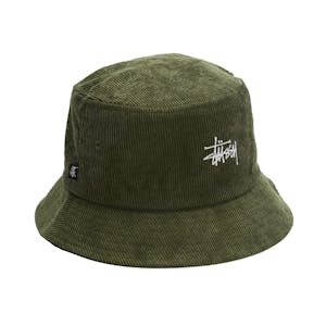 Stussy Graffiti Cord Bucket Hat - Flight Green