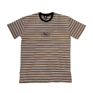Stussy Oval Stripe T-Shirt - Tan